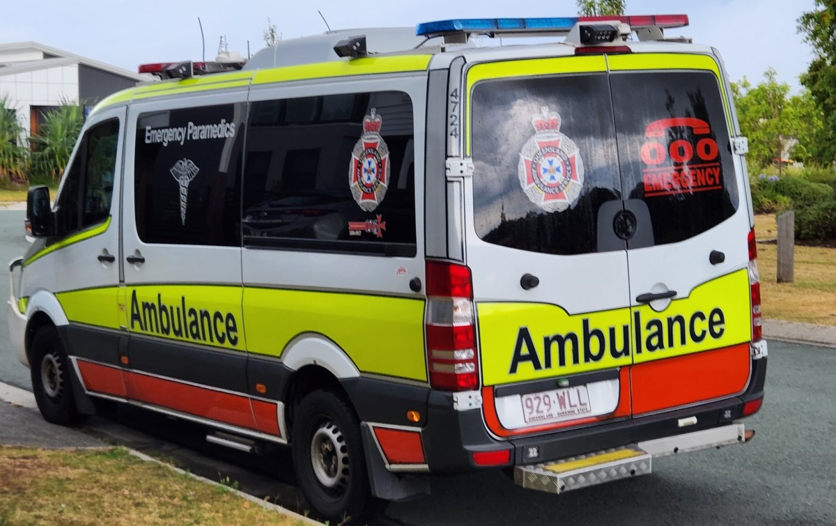 Cyclist hospitalised after being hit by car